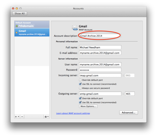 Cloud Account Description