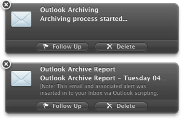 Outlook Alerts