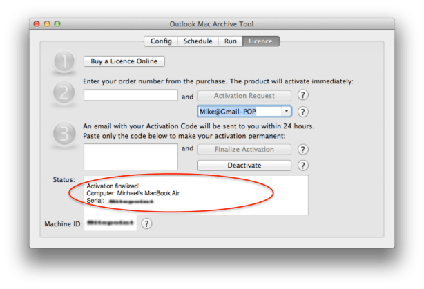 Step 3 Successful Activation