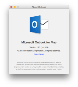 Outlook Mac Office 365
